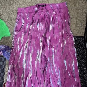 Nasty gal purple shine pants